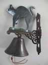 Wandglocke Türglocke Türklopfer Gusseisen Katze