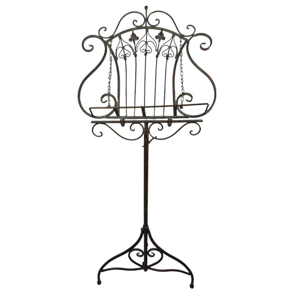 [LA-41445] Menüständer Notenständer Eisen Rustikal Farbig H 125x45 cm