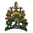 Schlauchhalter Gartenschlauchhalter Garten Gusseisen Frösche farbig #41471