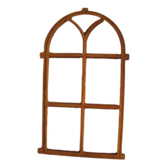 [LA-41511] Gusseisen Stallfenster Fensterrahmen Nostalgie Antik-Stil rostig 69x43 cm