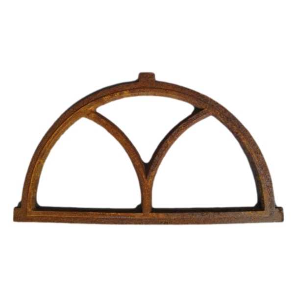 [LA-41518] Stallfenster Fensterrahmen Gusseisen Rund halbrund Nostalgie Antik-Stil #41518