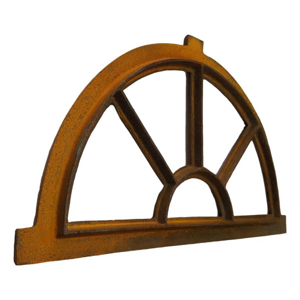 [LA-41521] Stallfenster Fensterrahmen Gusseisen Rund halbrund Nostalgie Antik-Stil #41521