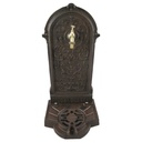 Standbrunnen Wassersäule Gartenbrunnen Zapfstelle Gusseisen Braun rustikal Garten
