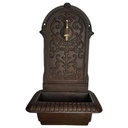 Wandbrunnen Wassersäule Gartenbrunnen Zapfstelle Gusseisen Braun rustikal Terrasse #41584