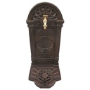Standbrunnen Wassersäule Gartenbrunnen Zapfstelle Gusseisen Braun rustikal Garten #41586