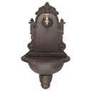 Wandbrunnen Wassersäule Gartenbrunnen Zapfstelle Gusseisen Braun rustikal Terrasse #41591