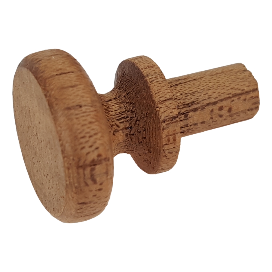 [LA-42370] Holzknopf Holz Möbelgriff Schubladengriff Möbelknauf Kirsche 17 mm