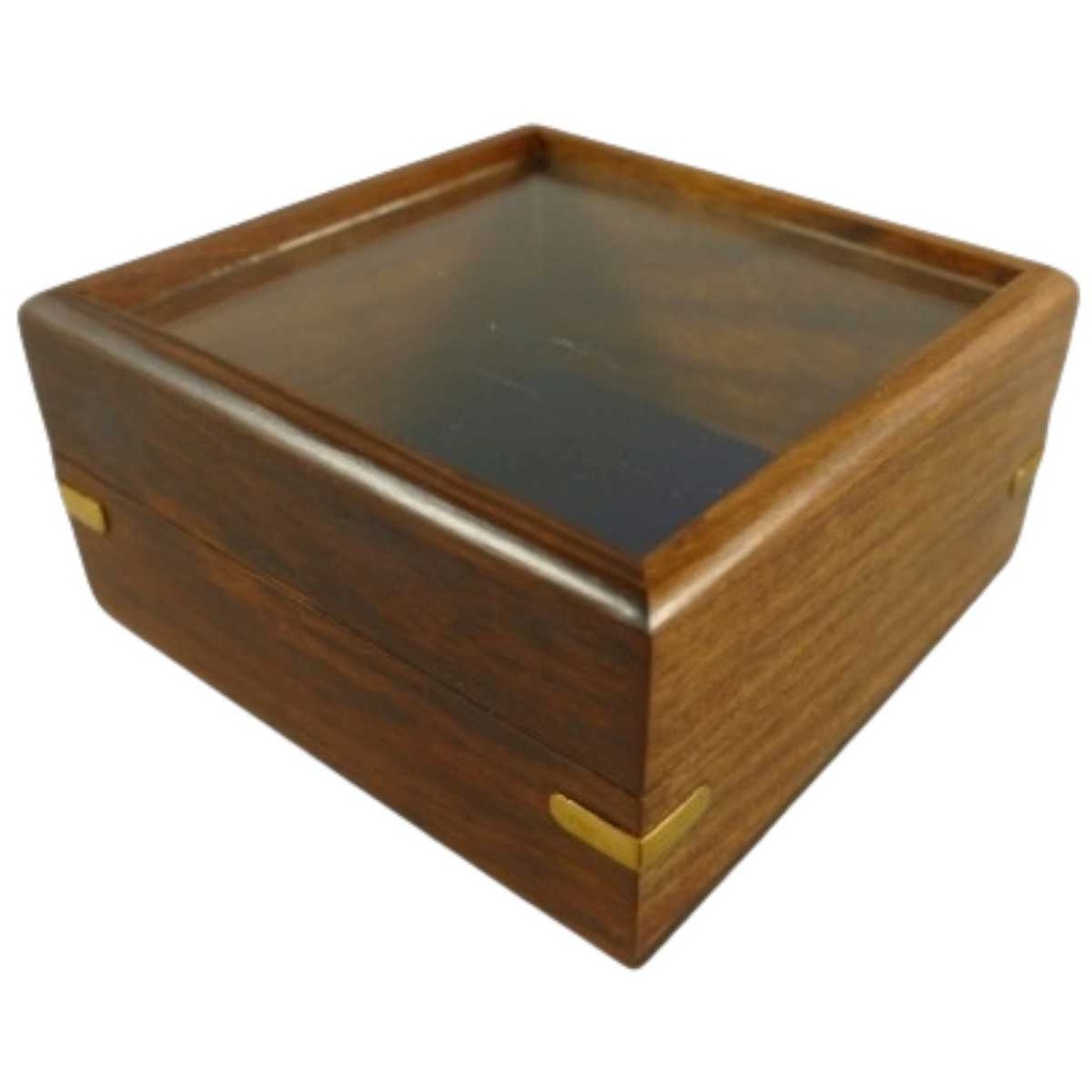 [LA-42790] Holzbox Holzschatulle Schmuckbox Schmuckschatulle Braun #42790