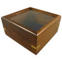 Holzbox Holzschatulle Schmuckbox Schmuckschatulle Braun #42790