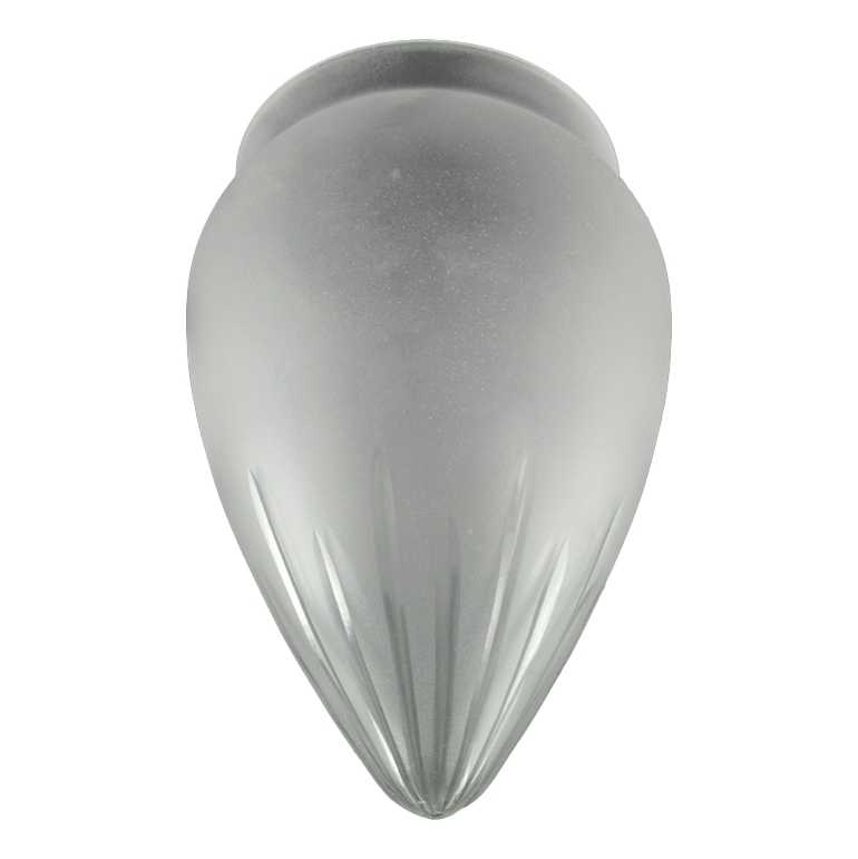 [LA-48992] Lampenschirm Ersatzglas Ersatzschirm Glasschirm Glas matt weiß #48992