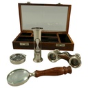 Nautikset Vernickelt Holzdose L 22cm
