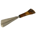 Schuhanzieher Vernickelt Griff Braun L 25cm