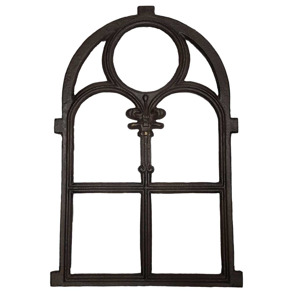 [LA-49015] Stallfenster Fensterrahmen Gusseisen Braun rustikal Nostalgie-Stil