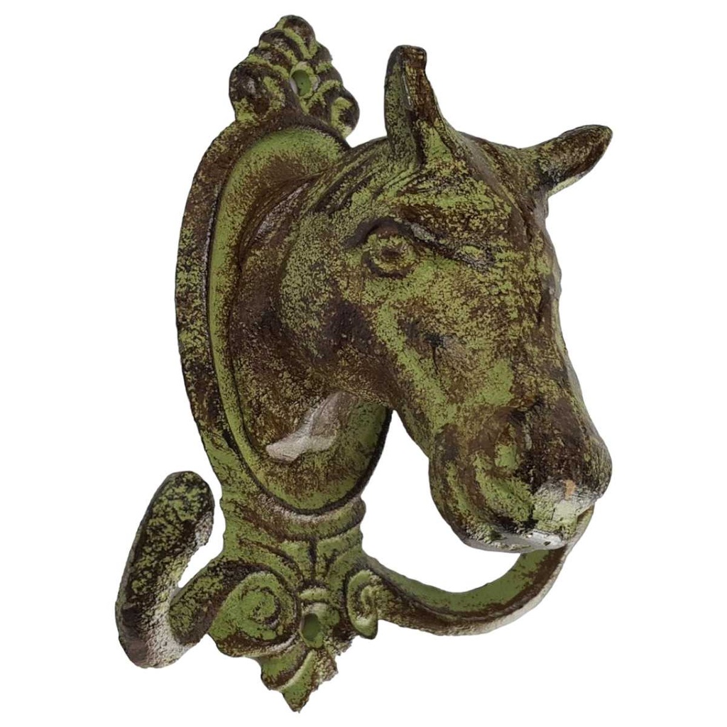 [LA-49026] Garderobenhaken Kleiderhaken Wandhaken Mantelhaken Gusseisen - Pferd