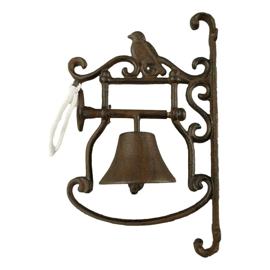 [LA-49029] Wandglocke Türglocke Türklopfer Gusseisen Braun rustikal #49029