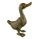 Skulptur Gusseisen Ente farbig