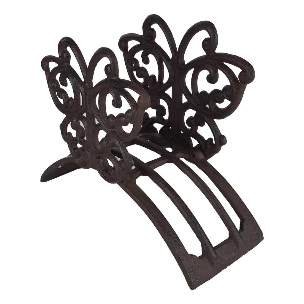 [LA-49046] Schlauchhalter Gartenschlauchhalter Garten Gusseisen Schmetterling Rustikal