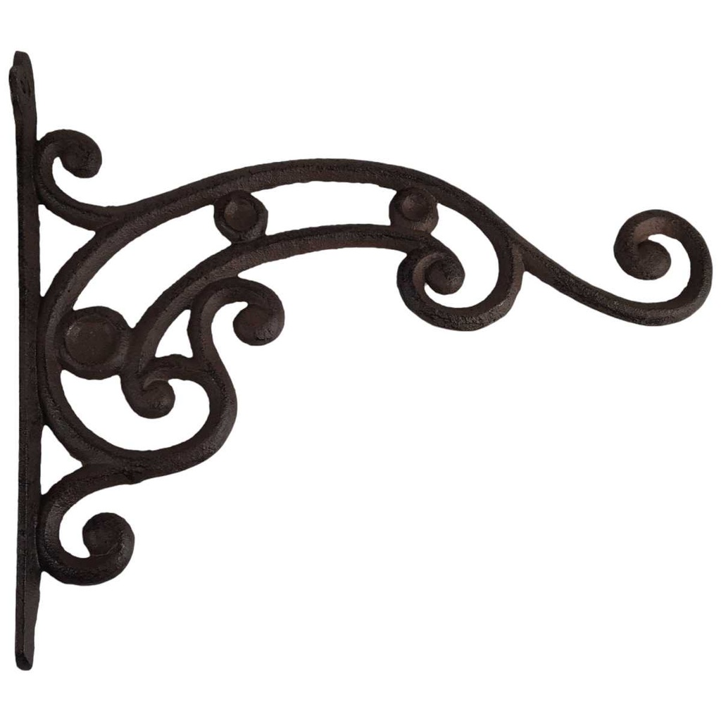 [LA-49048] Blumenampel Laternenhalter Wandhaken Gusseisen Rustikal #49048