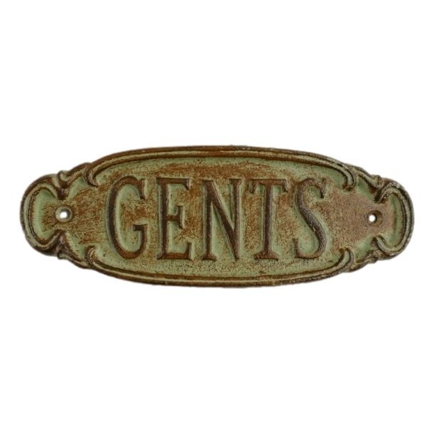 [LA-49064] Wandschild Wandplakette Gusseisen - Gents Männer