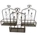 Eisen Wandhänger Rostig 3st. H 51-46x30/40cm