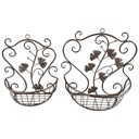 Eisen Wandhänger Rostig 2st. H 37/41cm