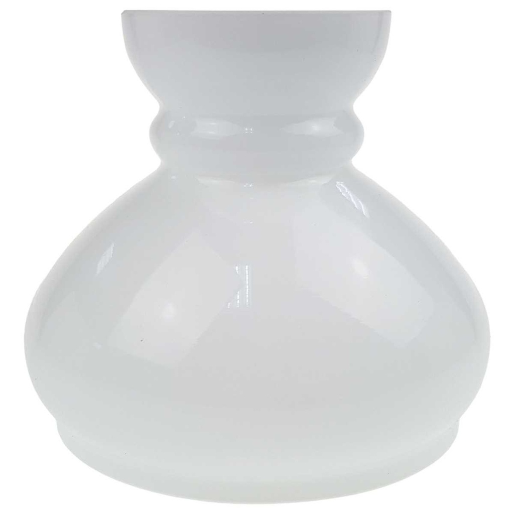 [LA-49147] Lampenschirm Ersatzglas Ersatzschirm Glasschirm Petroleum Vesta weiß