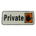 Wandschild Wandplakette Gusseisen - Private