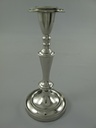 Kerzenständer Kerzenleuchter Kerzenhalter Aluminium Vernickelt H 22 cm
