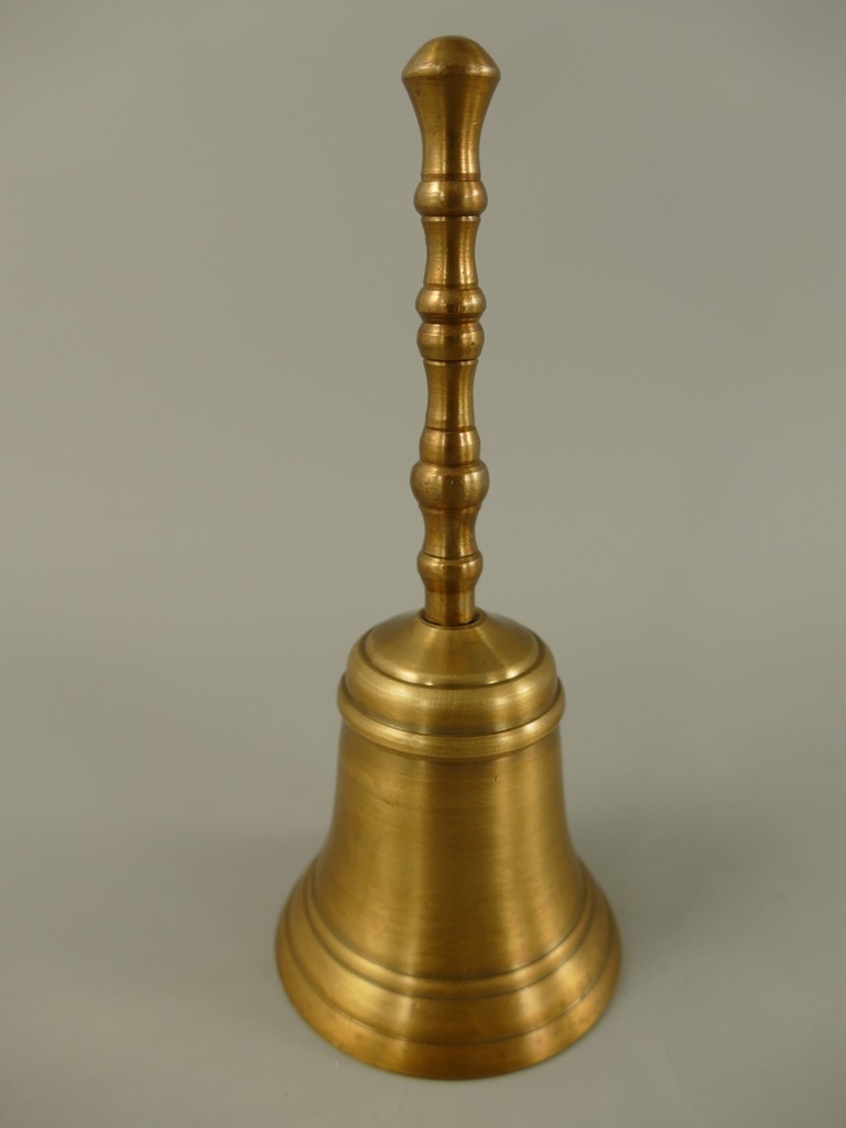[LA-70673] Tischglocke Messing brüniert glatt H 15cm