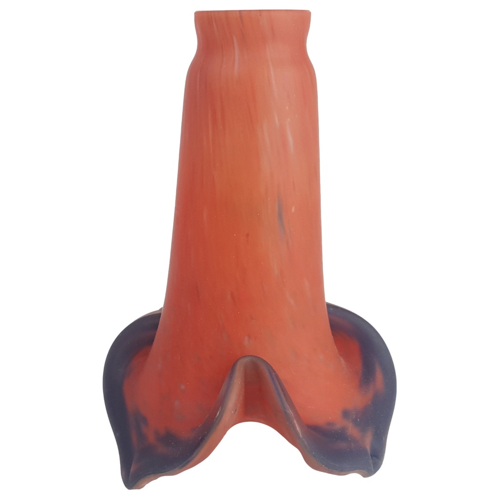 [LA-71559] Ersatzglas Ersatzschirm Glasschirm Lampenschirm Glas Rot/Blau P.D V.