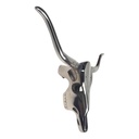 Stierkopf Stier mit Hörner Design Wanddekoration Schädel Bulle Kuhkopf Alu