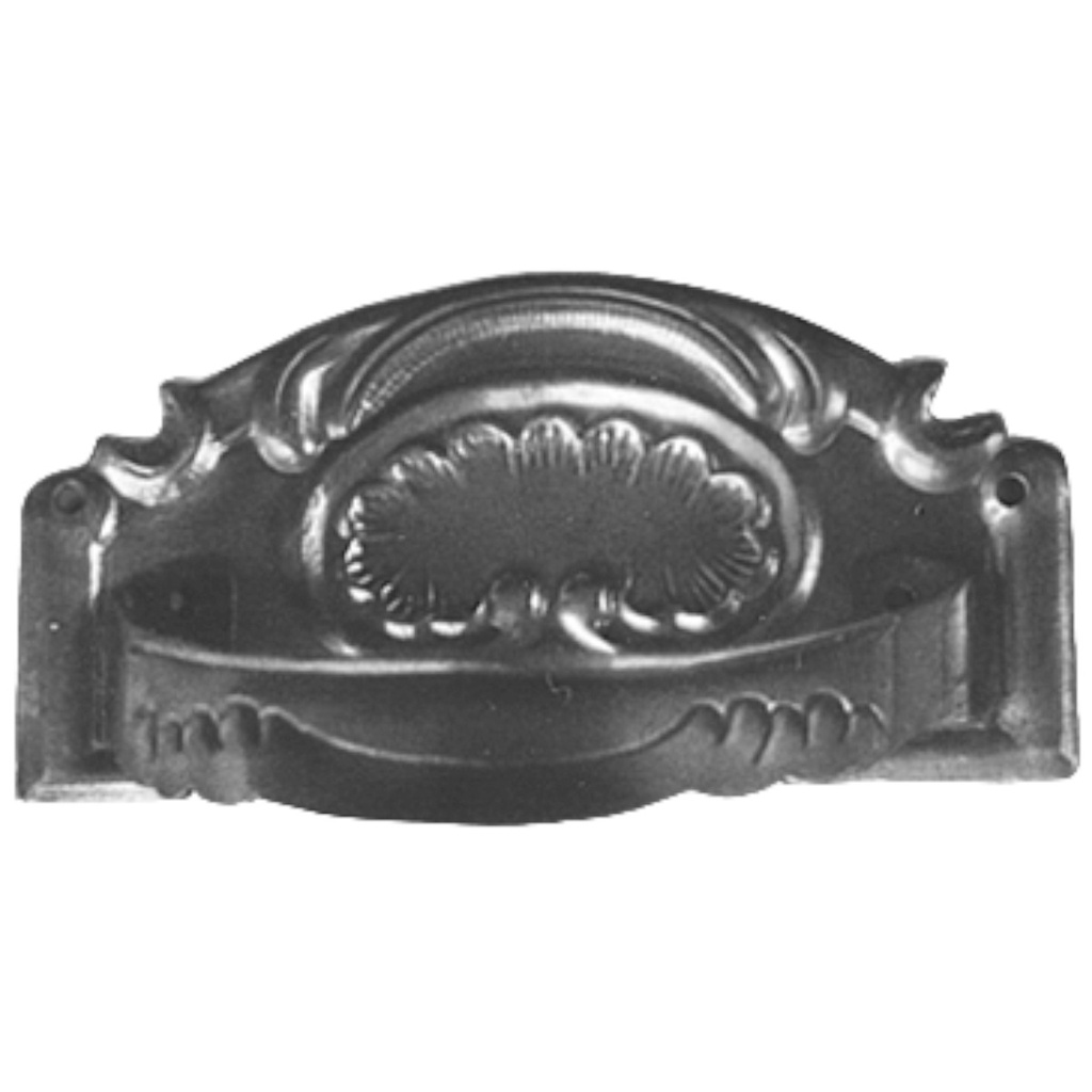 [LA-85569] Griffbeschlag Messing brün. ohne Loch 43x85mm