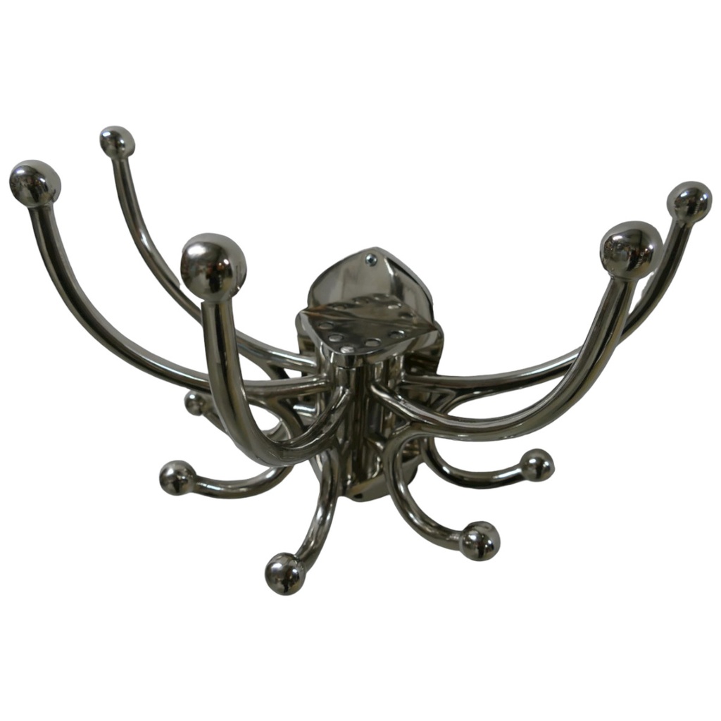 [LA-85594] Garderobenhaken Kleiderhaken Wandhaken Aluminium vernickelt