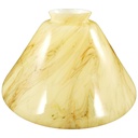 Schirm gelb marmoriert Gh.6cm D.20cm