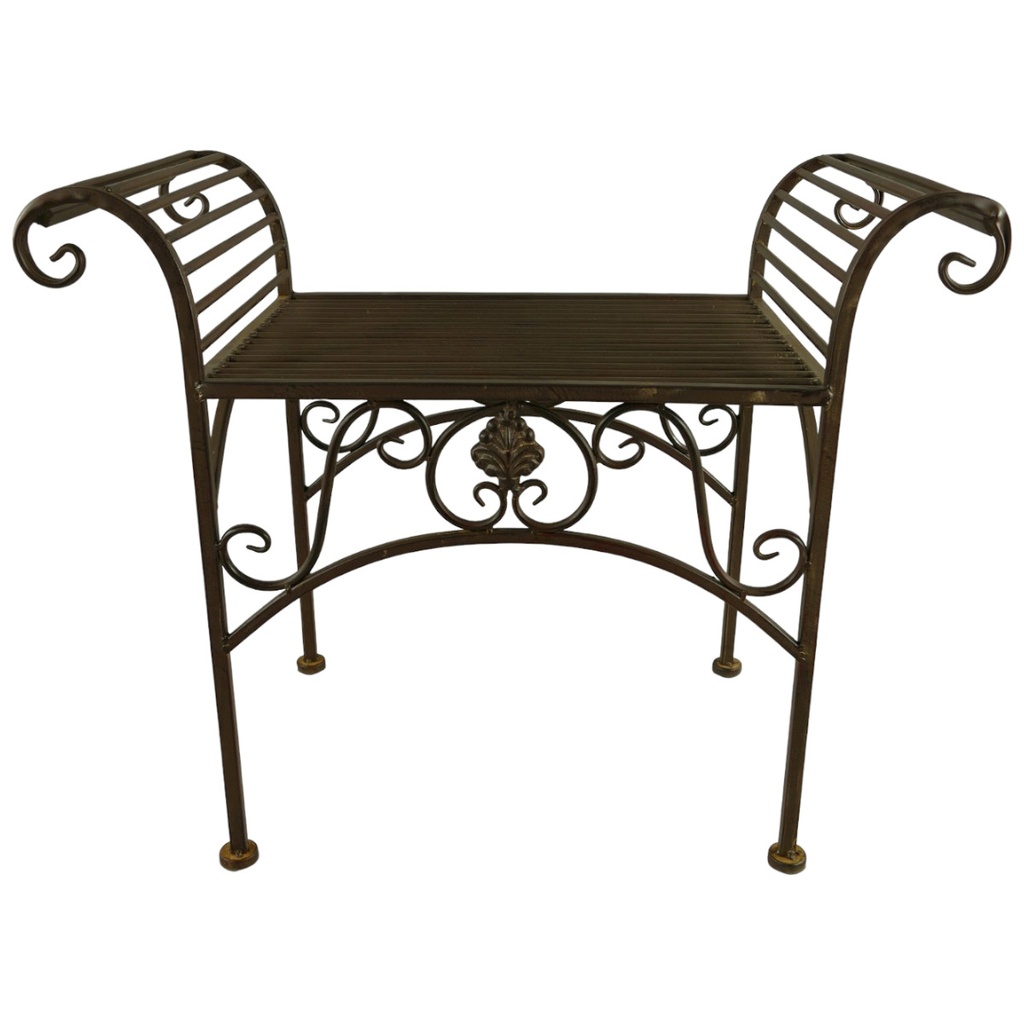 [LA-85679] Hocker Eisen RÖSTIG farbig H.55x68cm