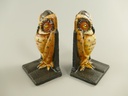 Buchstürzen Eule Set/2 Antik Eisen Farbe H.11cm