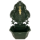 Wandbrunnen Alu Guß grün H.60cm