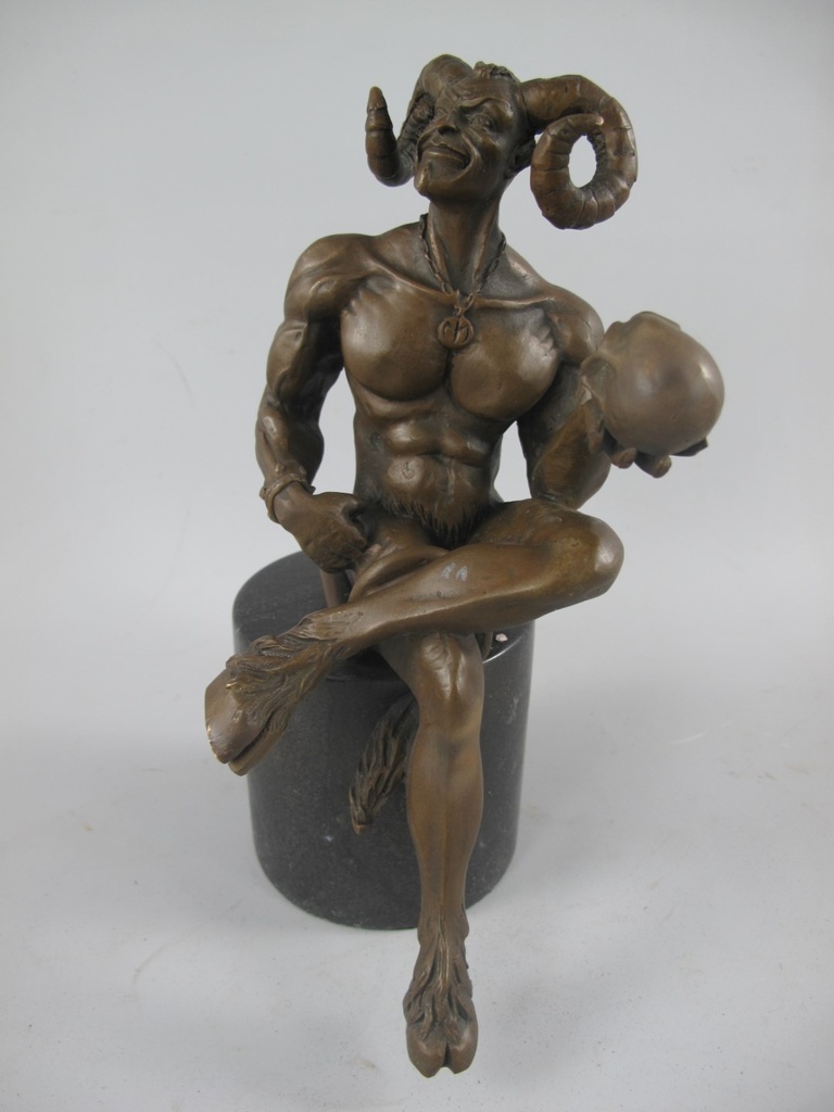 [LA-85906] Bronzeskulptur Bronzefigur Narre #85906