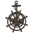 Schlauchhalter Gusseisen rustikal braun H.50cm