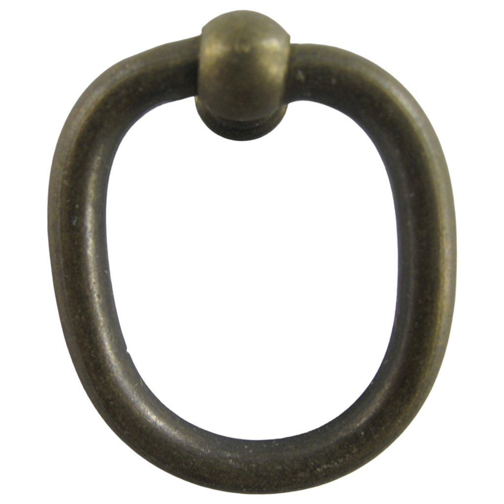 [LA-85985] Ring Messing brüniert mit Klobe D.35x40mm(Oval)