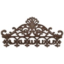 Wandhaken Gusseisen rustikal braun L.35cm P/St.