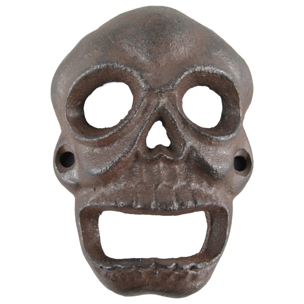 [LA-86119] Totenkopf OFFNER Eisen rustikal braun H.11x8x3cm