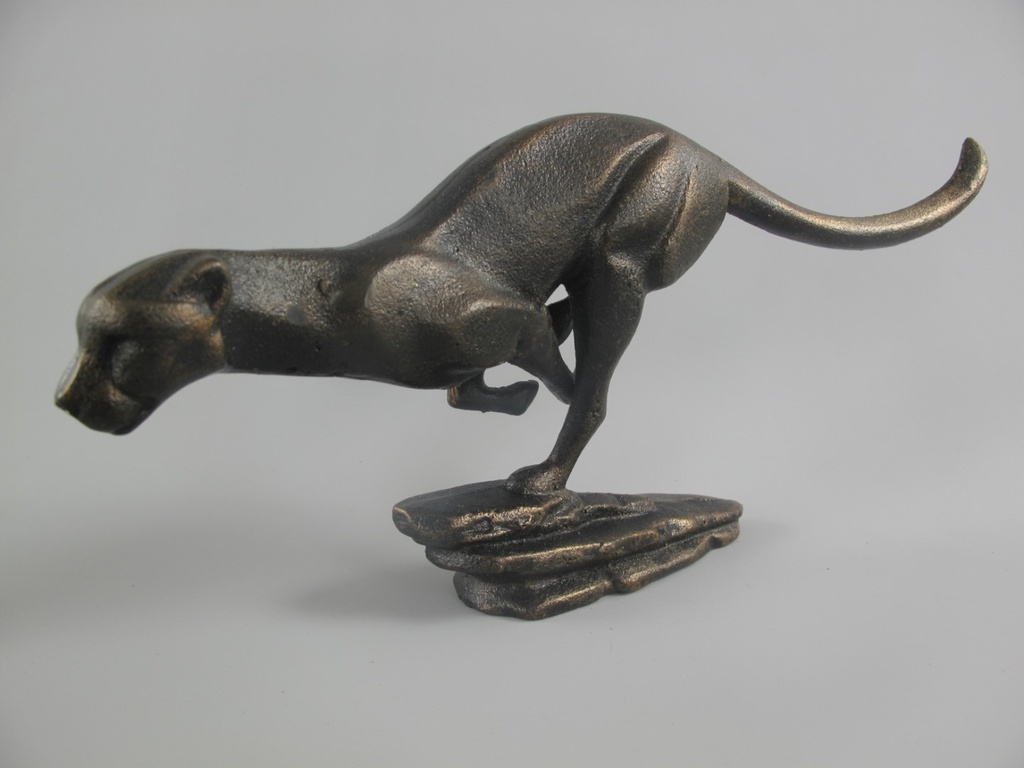 [LA-86183] Bronzeskulptur Bronzefigur Leopard #86183