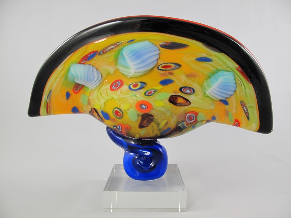 [LA-86193] Glas Vase farbe H.32x46cm