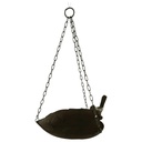 Vogeltränke/Fütterungspl. Eisen rust. braun H.38cm