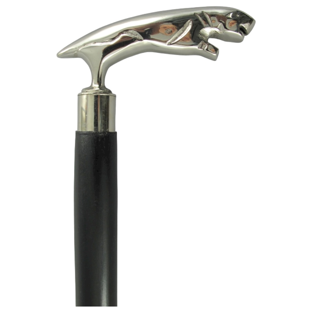 [LA-86250] Spazierstock Leopard Holz/ vernickelt L.93cm