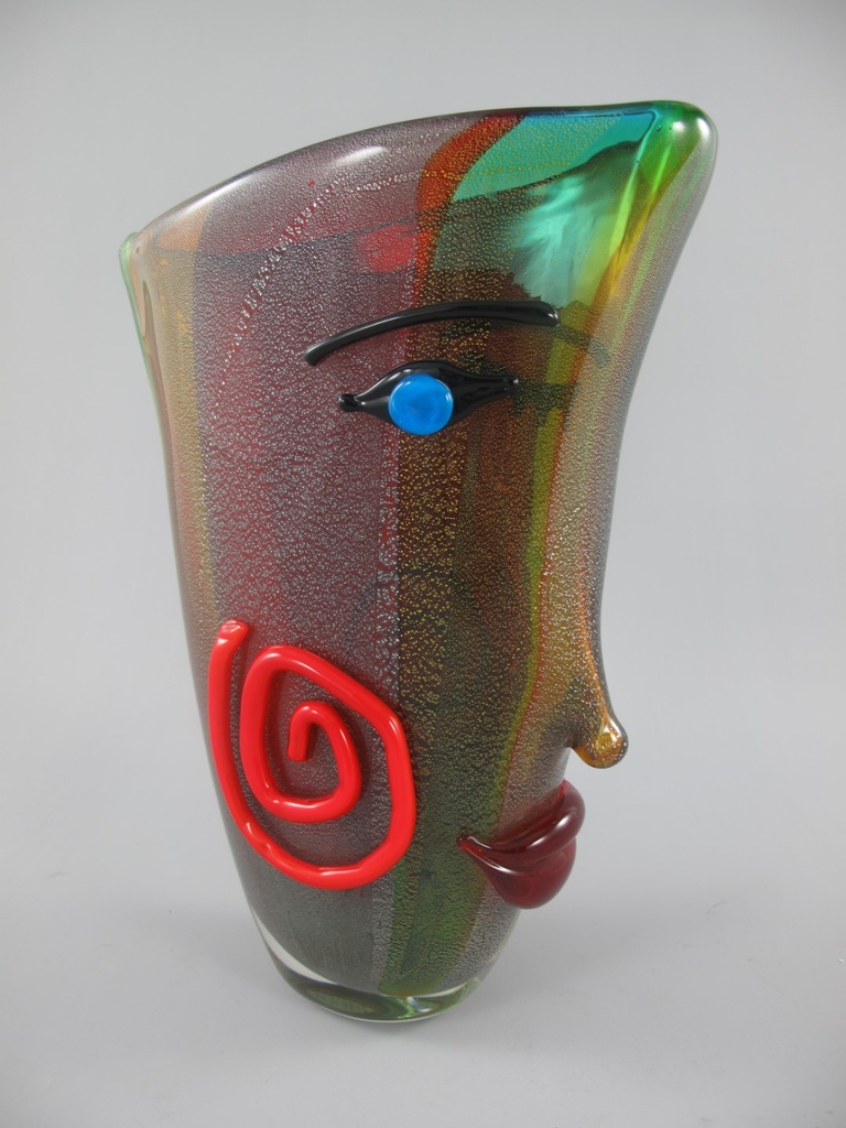 [LA-86357] Glas Vase farbe H.36x26x11cm