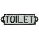 Schild TOILET rustikal Eisen L.18x5cm