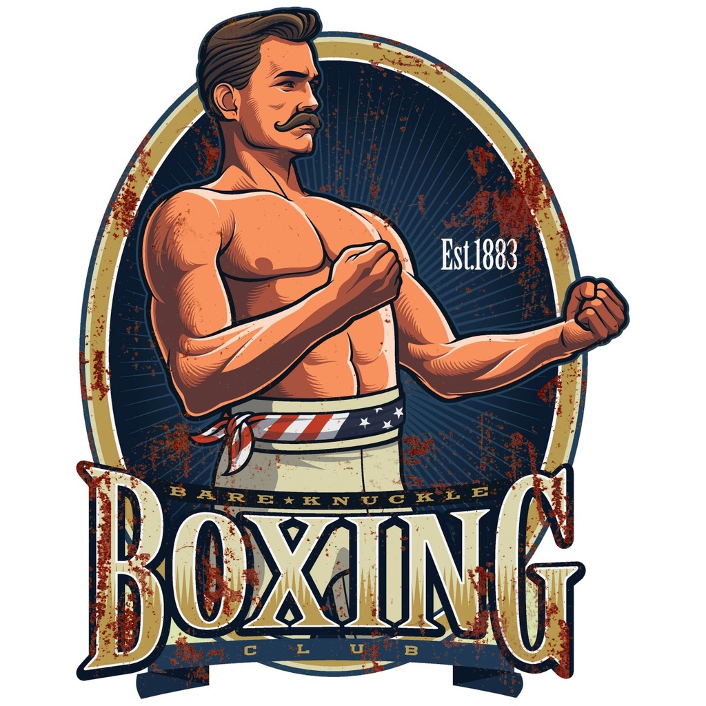 [LA-1821850] Geprägtes Blechschild Boxing