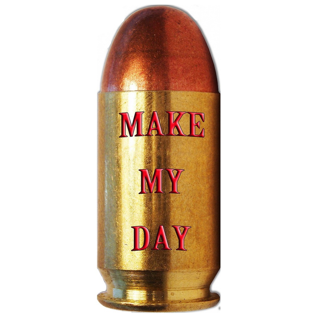 [LA-1821852] Geprägtes Blechschild Make My Day